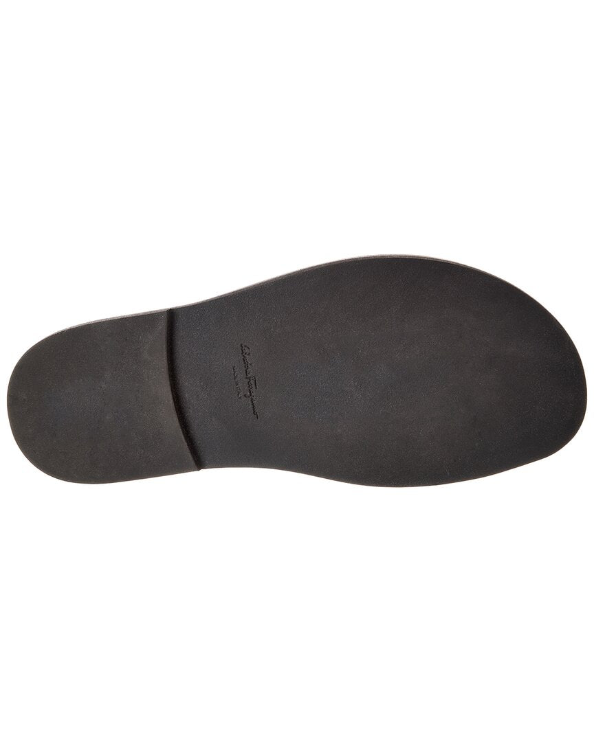 ferragamo lionel leather slide
