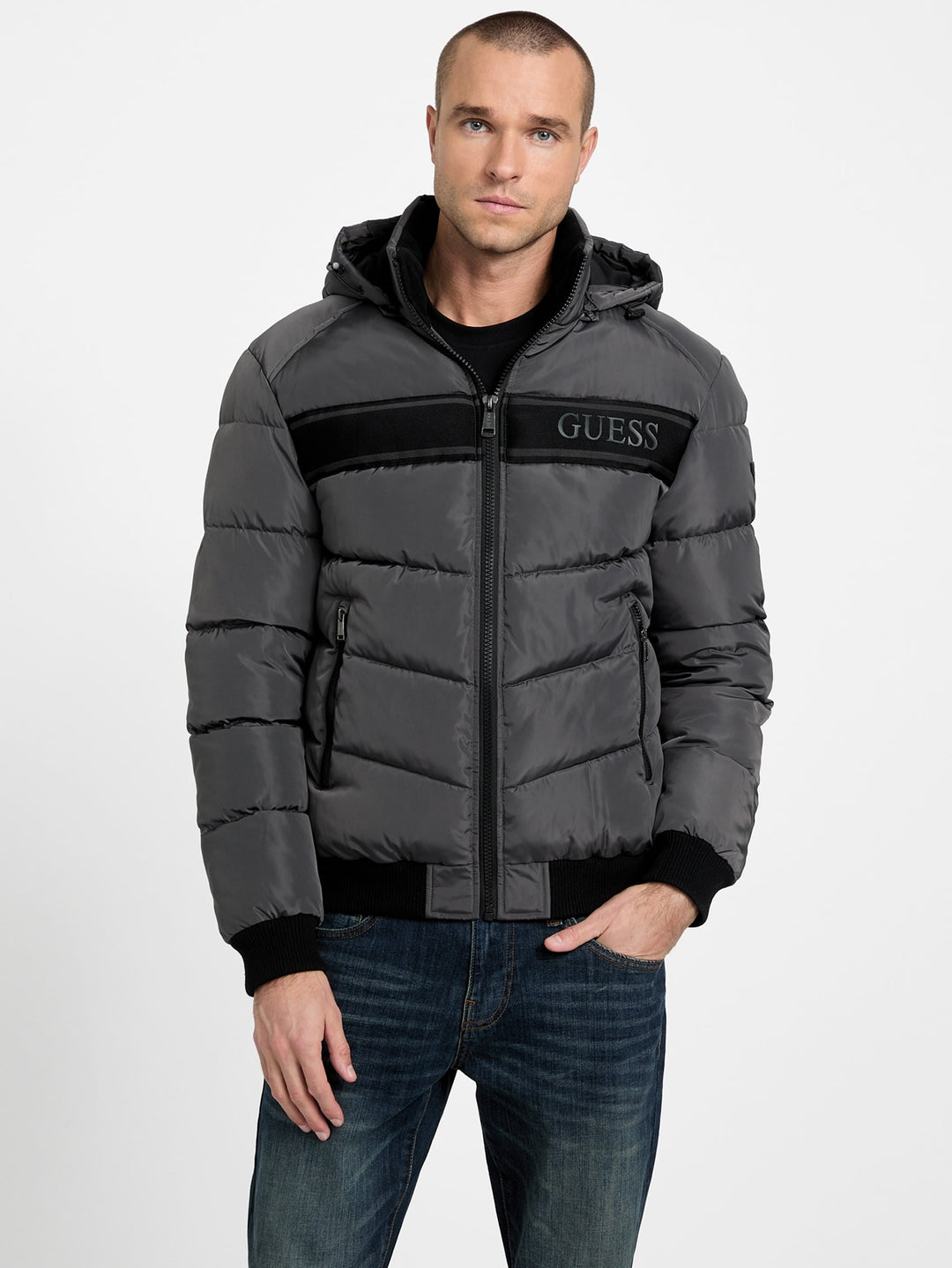 eco pietros padded hooded jacket