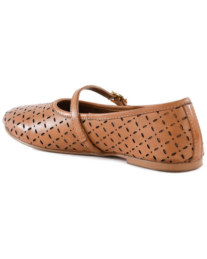 skyler leather flat