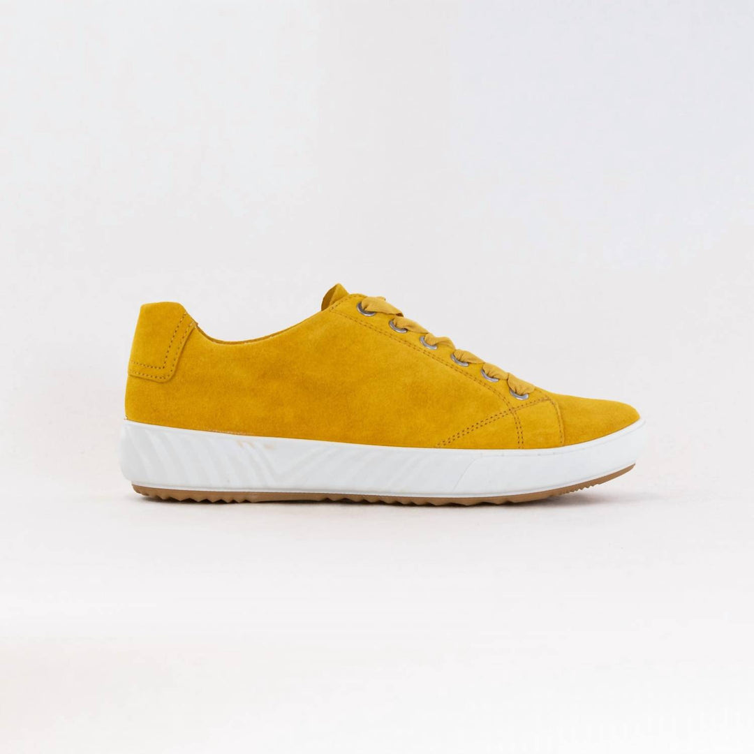 women's alexandria lace up sneaker in yellow