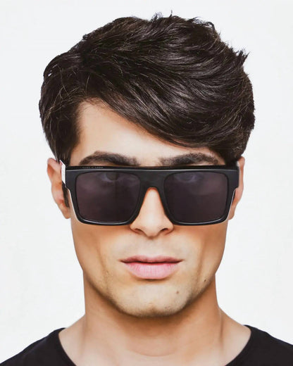 men's eivissa sunglasses in matt black habano pol