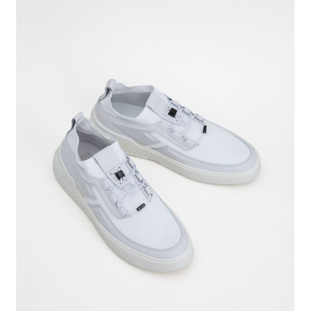 no_code x in leather and technical fabric