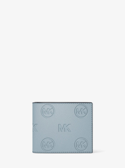 cooper logo debossed billfold wallet with passcase