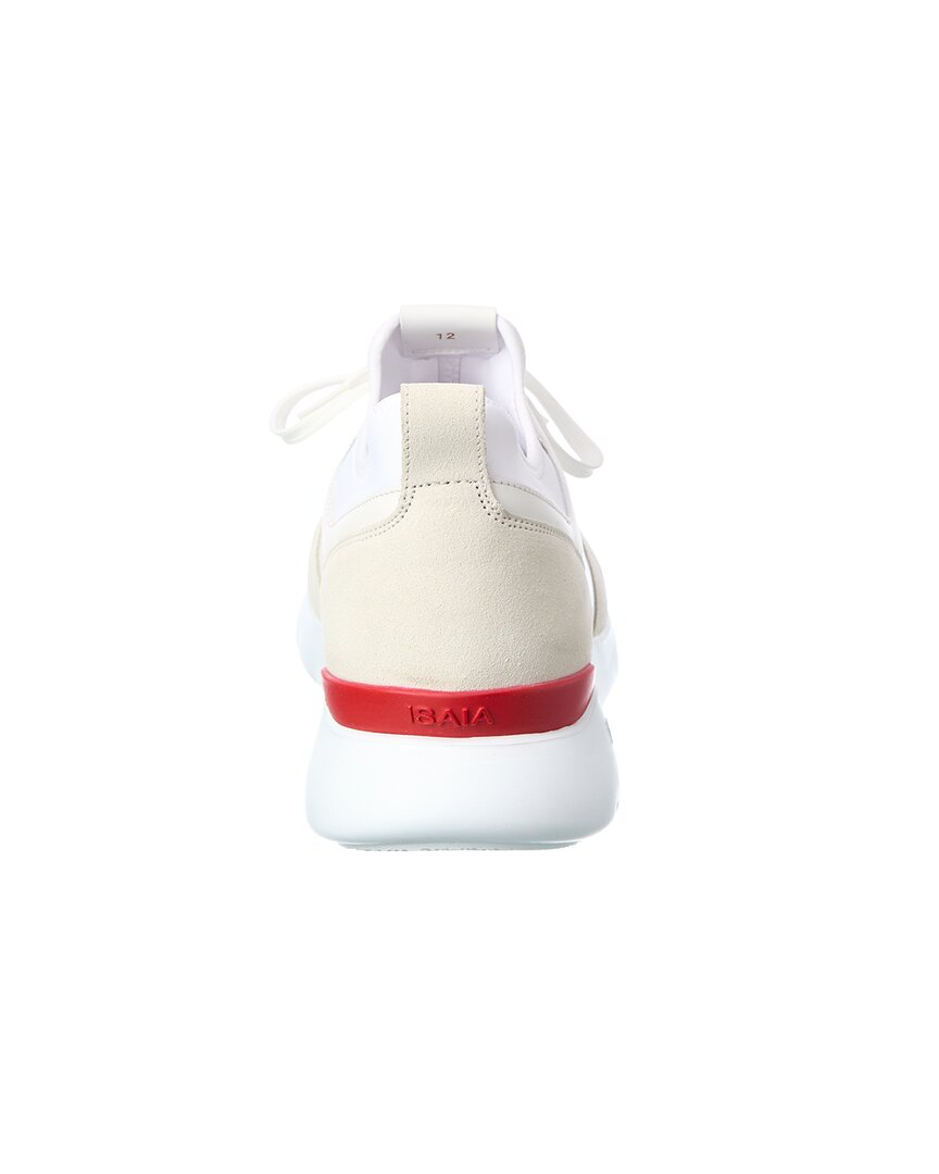leather & suede sneaker