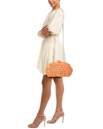 aya raffia clutch