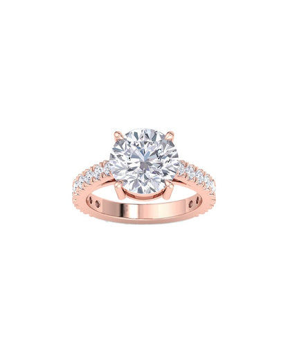 14k rose gold 5.00 ct. tw. lab-grown diamond ring