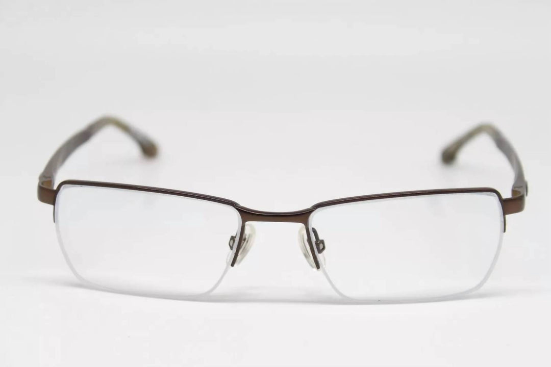 men's alto rectangle eyeglasses in brown