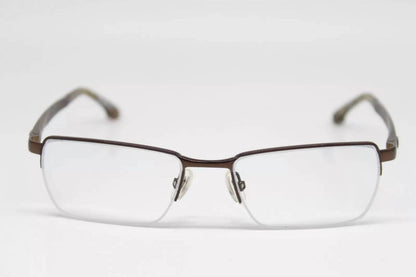 men's alto rectangle eyeglasses in brown