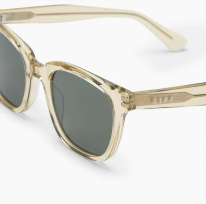 men's colton square sunglasses in platinum crystal