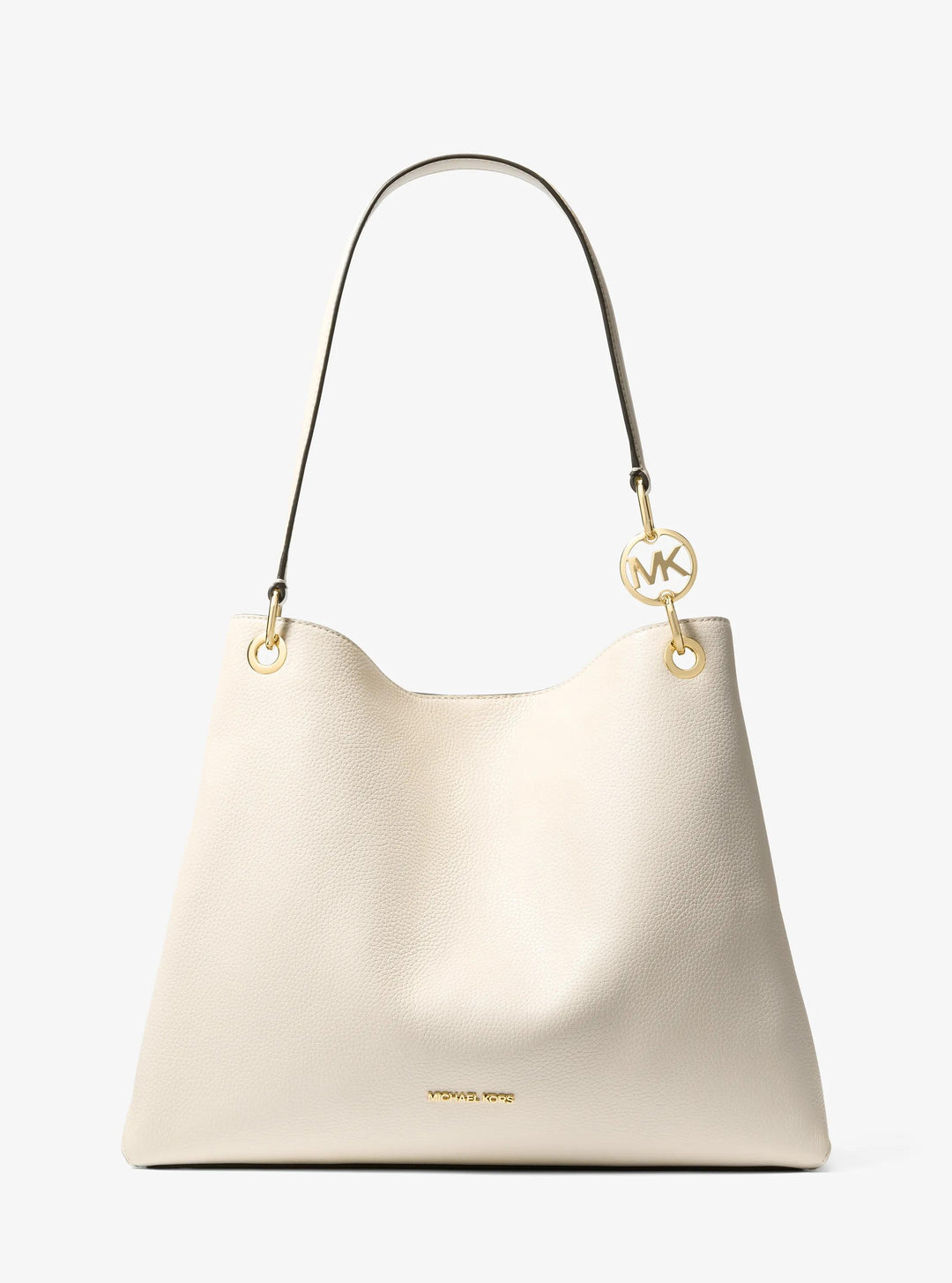 christina large pebbled leather shoulder bag