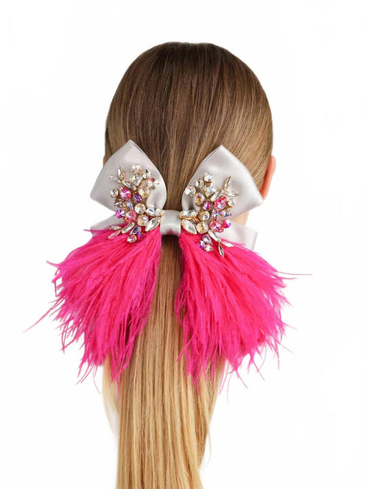 One Size - silver / neon pink