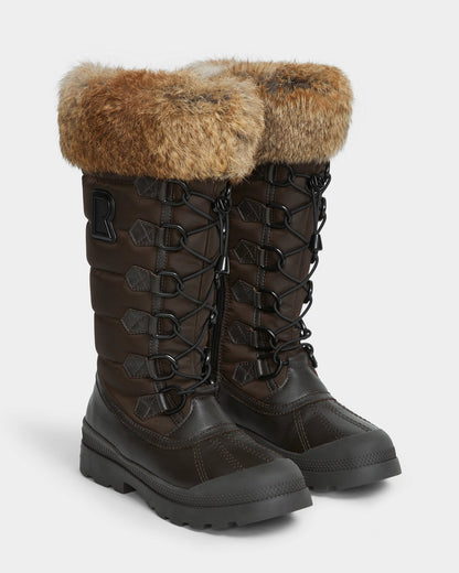windy women's winter boot with faux fur