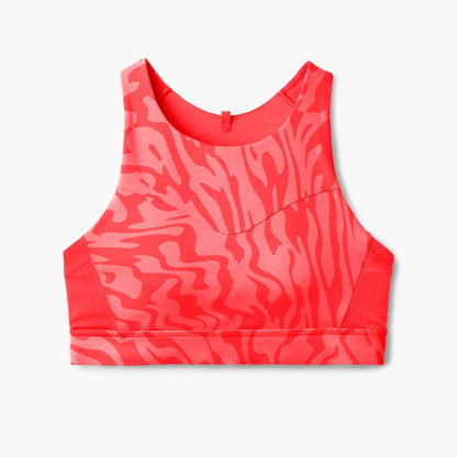 drive 3 pocket sports bra in neo cayenne/speedscape