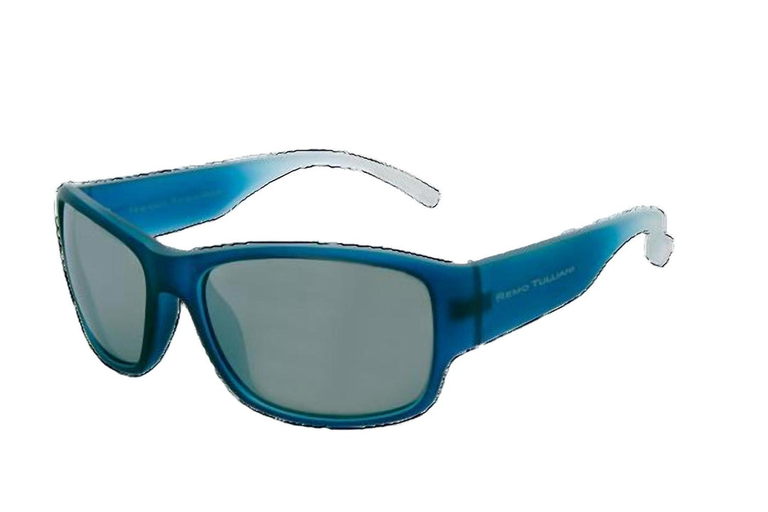 wrath in matte blue fade/silver mirror lens