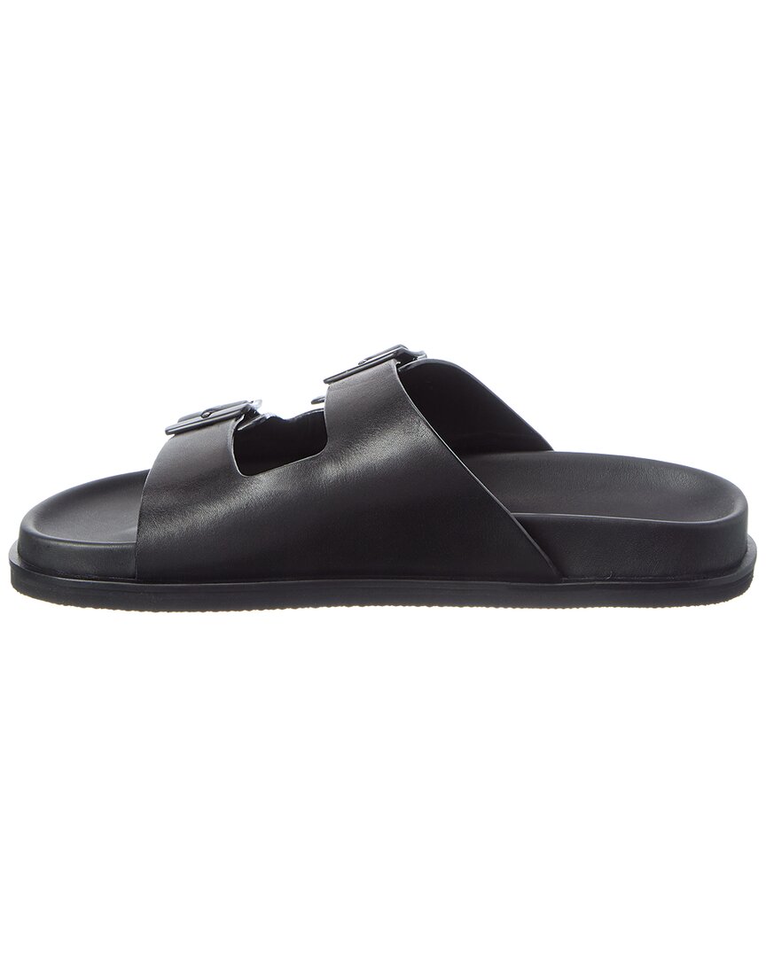 philip double strap leather shoe