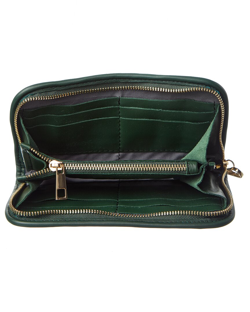 sabrina hand woven leather wallet