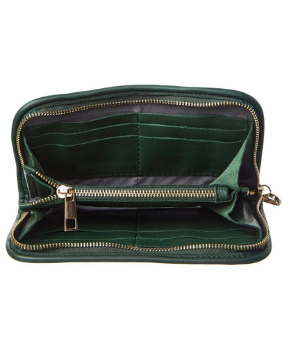 sabrina hand woven leather wallet
