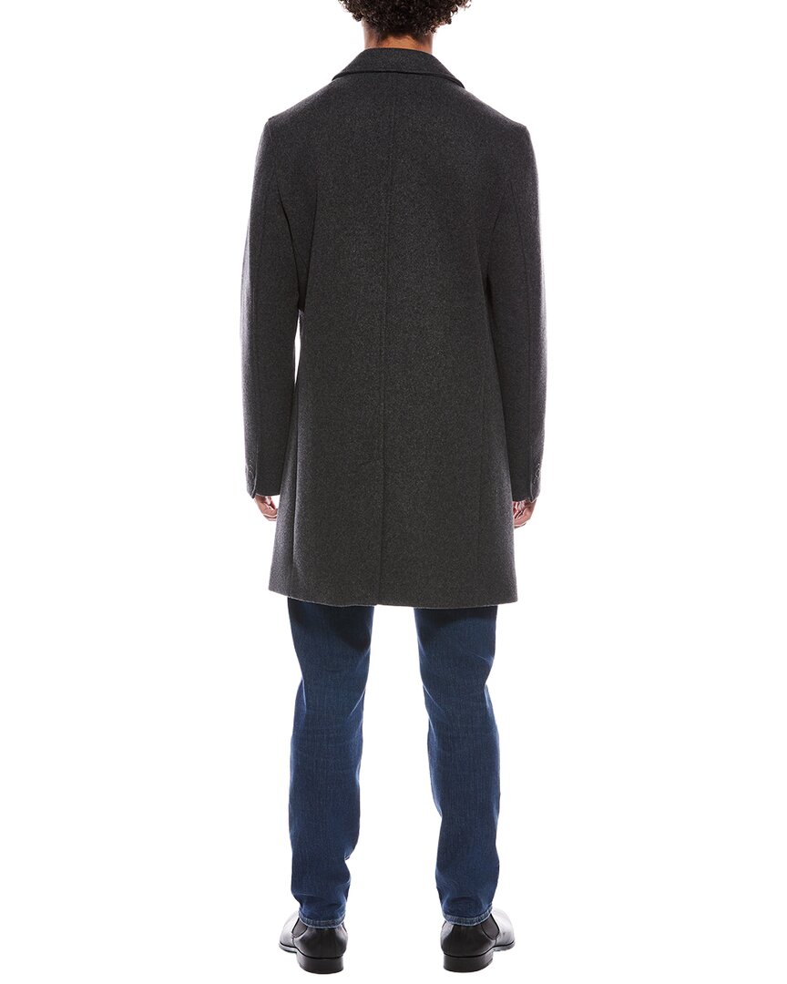 wool-blend top coat