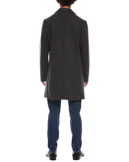 wool-blend top coat