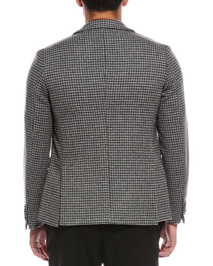 leon houndstooth wool coat