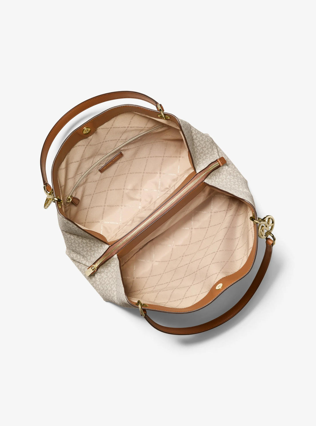 christina large signature logo shoulder bag