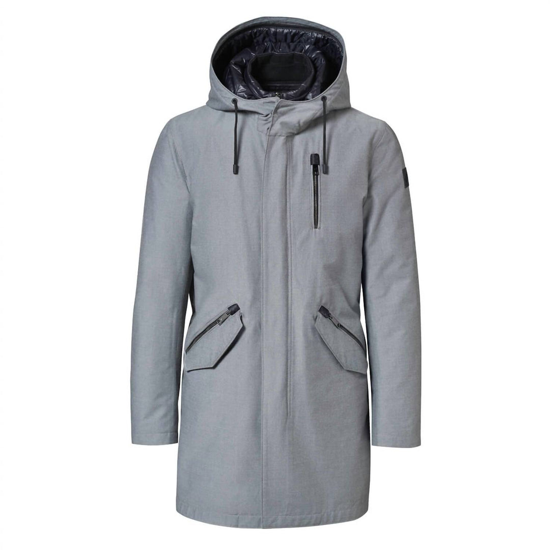 men's 3-in-1 parka jacket in grey violet/black