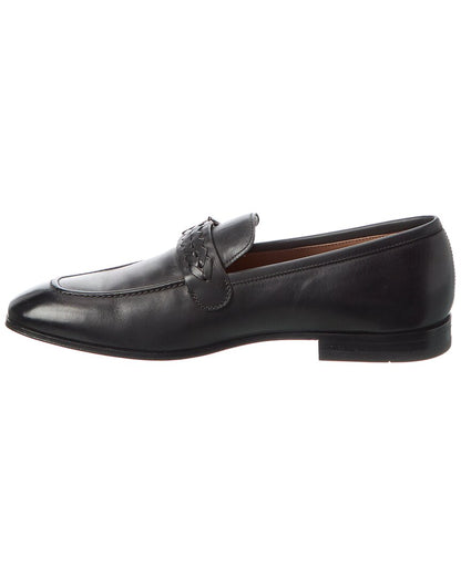 ferragamo leather loafer