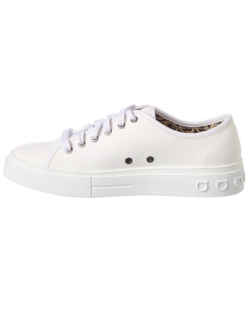 ferragamo mediterr eco canvas sneaker
