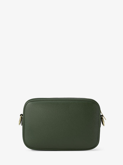 jet set pebbled leather camera crossbody bag