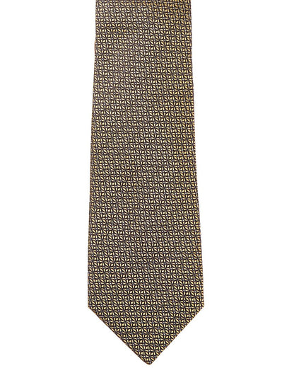 yellow floral silk tie