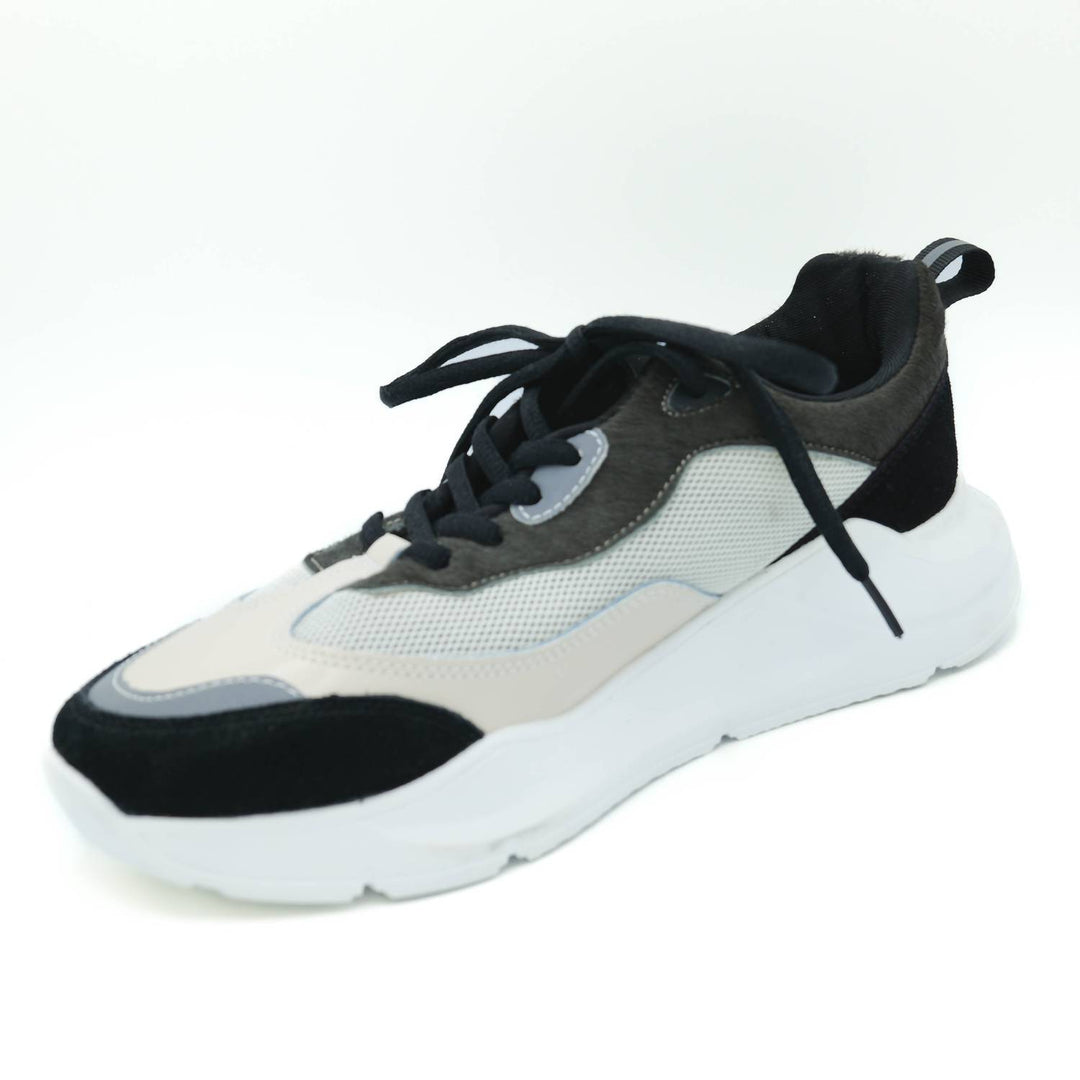 new wave fashion sneaker in black/multi