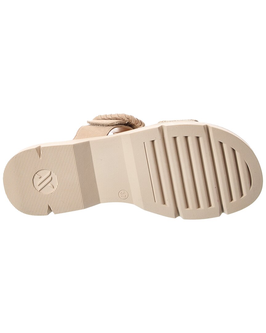 atena suede & leather sandal