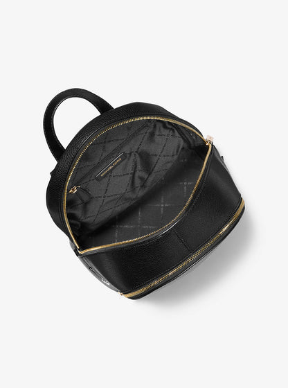rhea medium pebbled leather backpack
