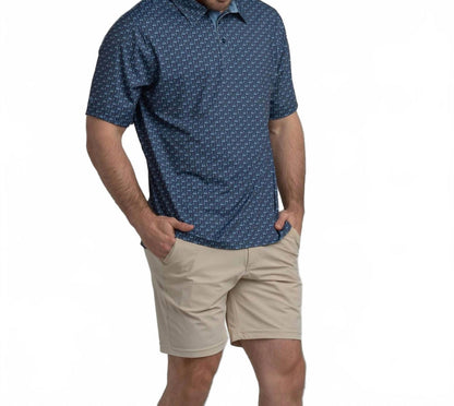 printed polo in nocturnal