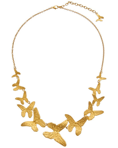 multi butterfly necklace
