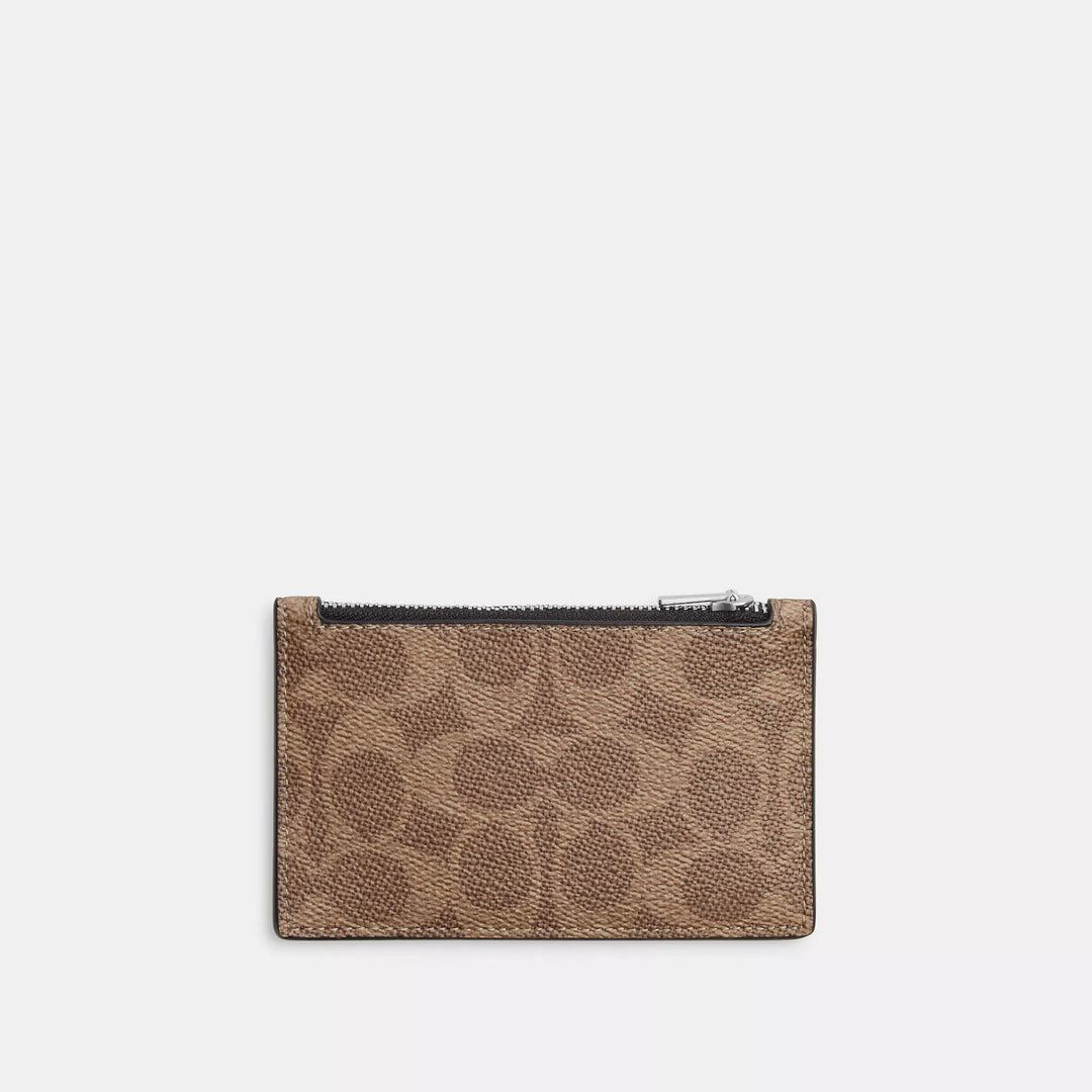 zip card case in signature