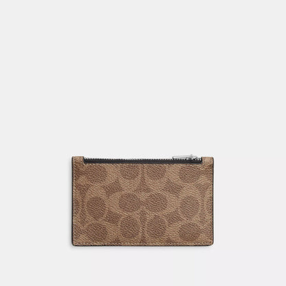 zip card case in signature
