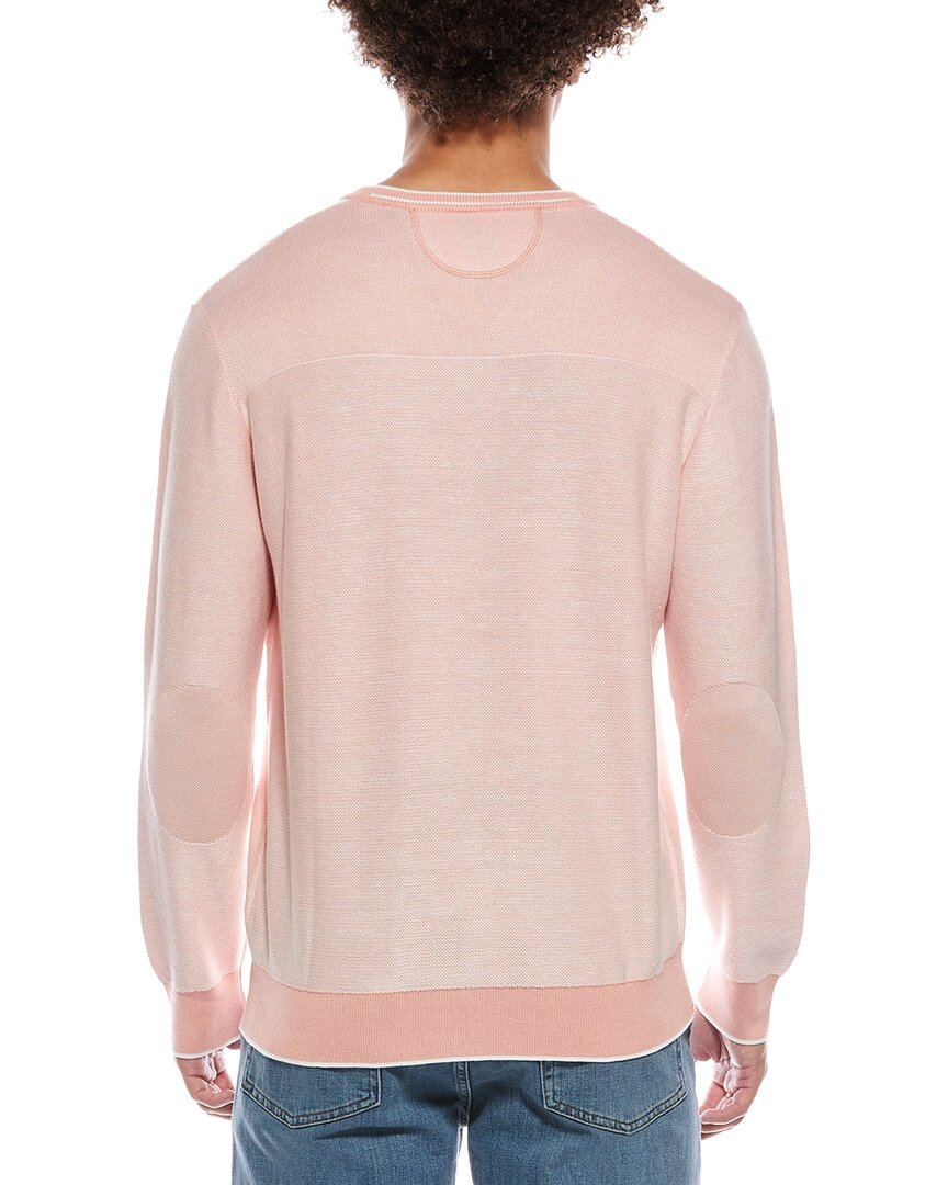 links stitch v-neck sweater