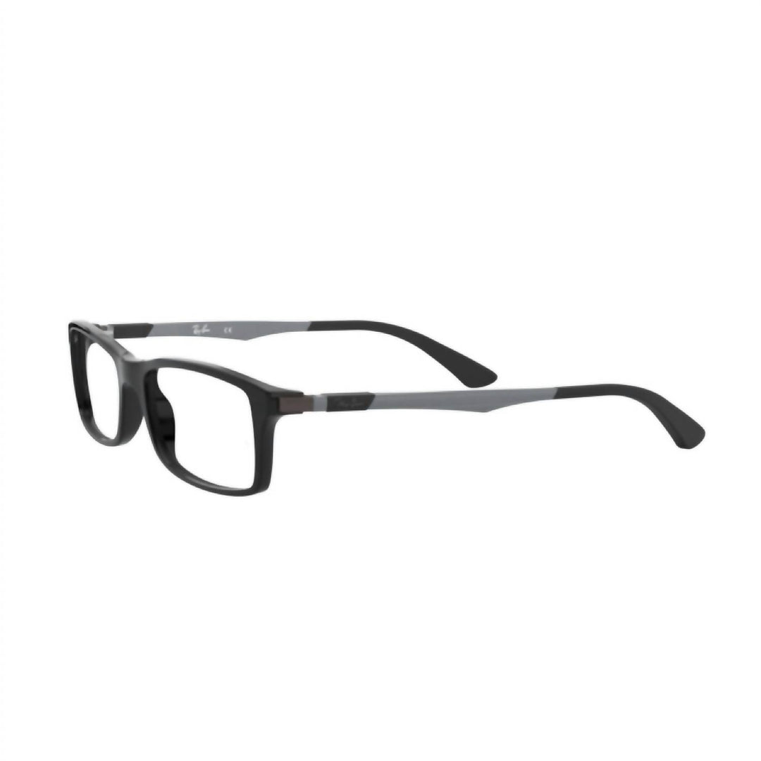 unisex rx7017 glasses in shinny black
