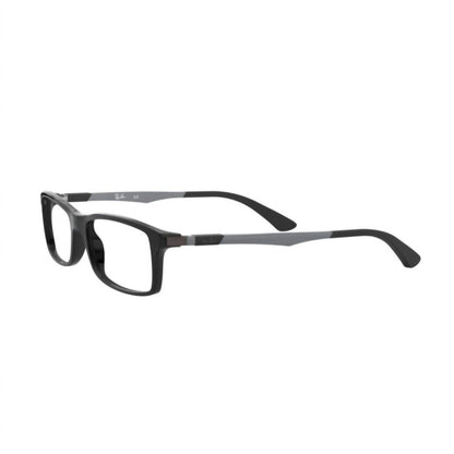 unisex rx7017 glasses in shinny black