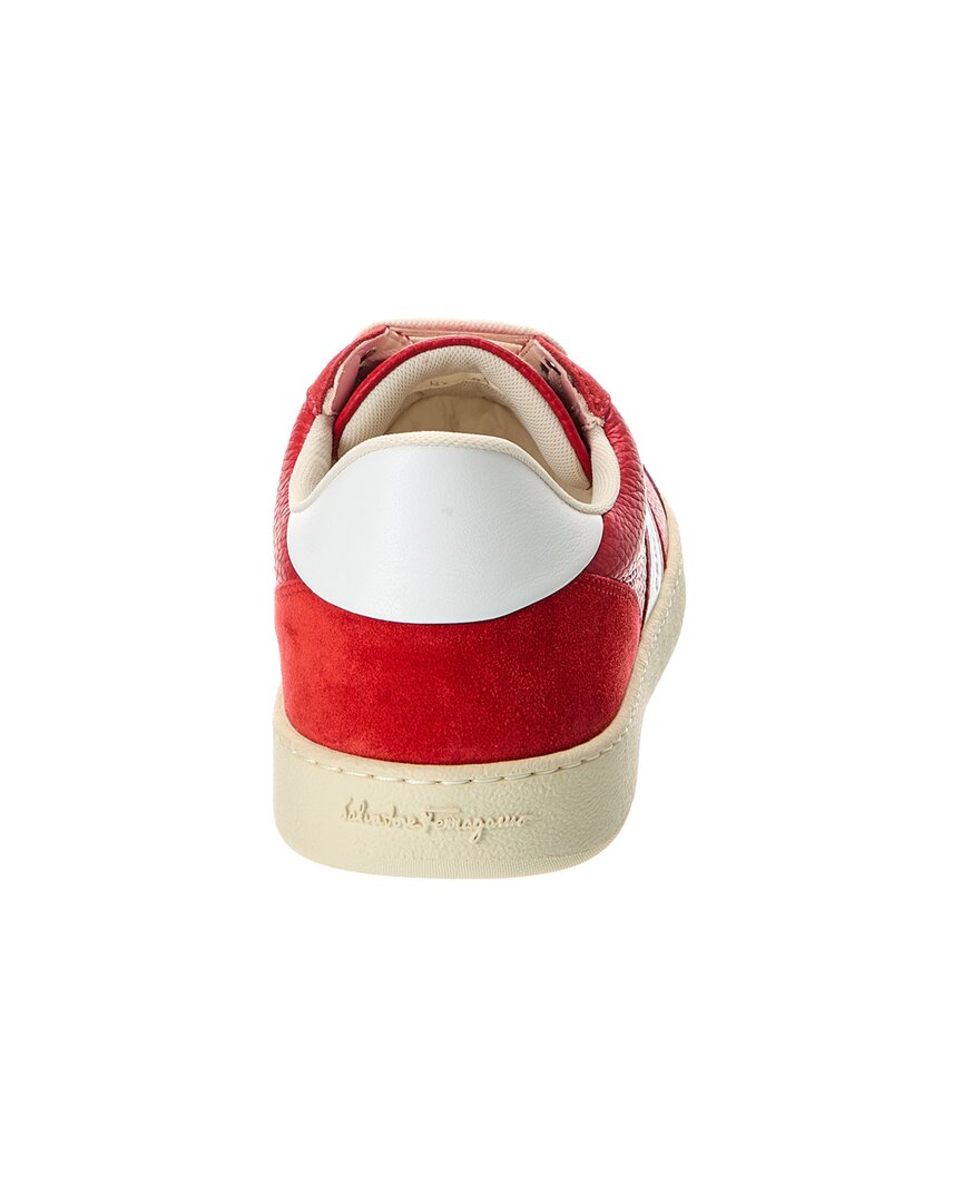 ferragamo leather sneaker