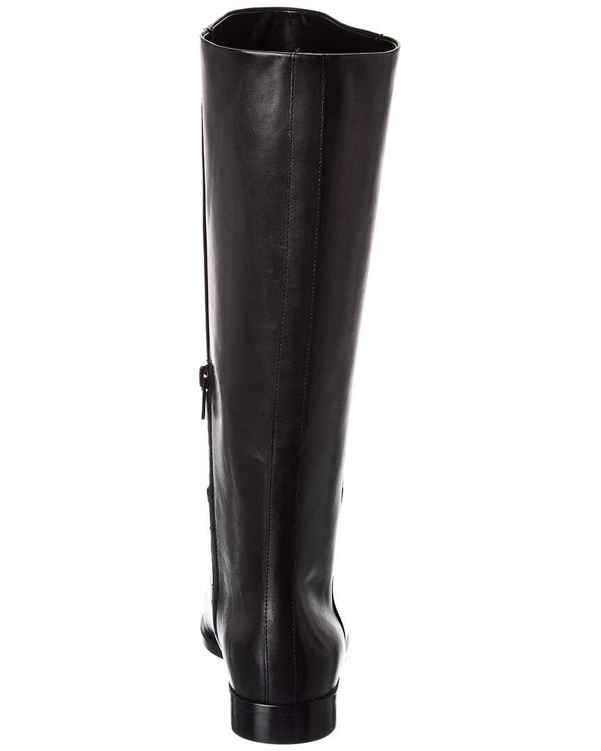 martell wide calf leather boot