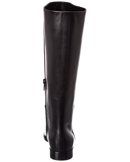 martell wide calf leather boot