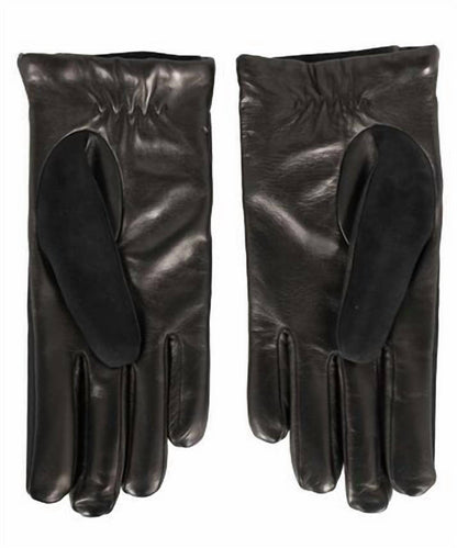 men's leather gloves in black