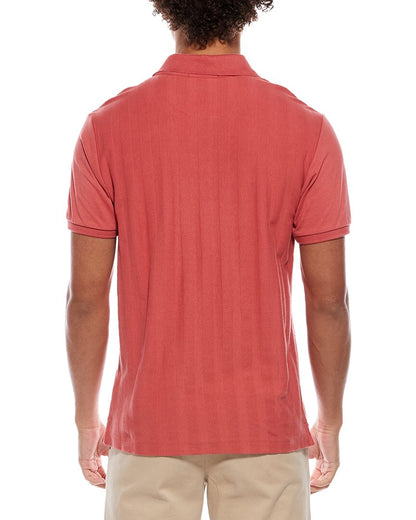 popcorn pique polo shirt