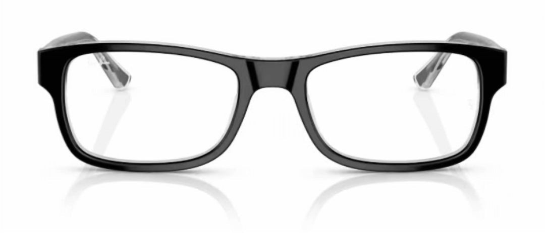 unisex rx5268 glasses in black crystal