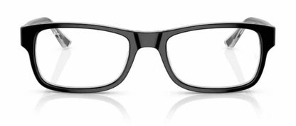 unisex rx5268 glasses in black crystal