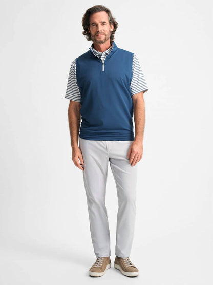 venture performance quarter zip vest in timeless navy