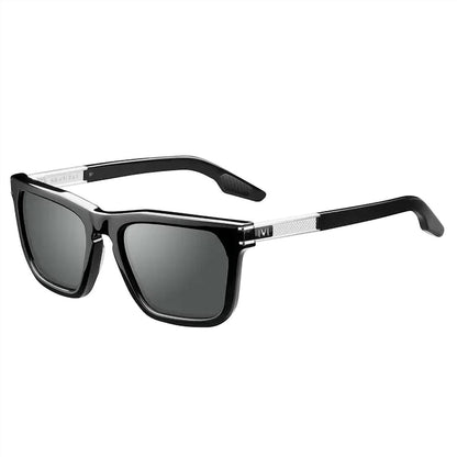 One Size - polished black/ grey polarized lens