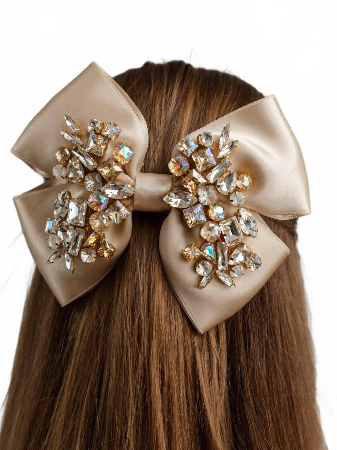 women's amelia bow in champagne